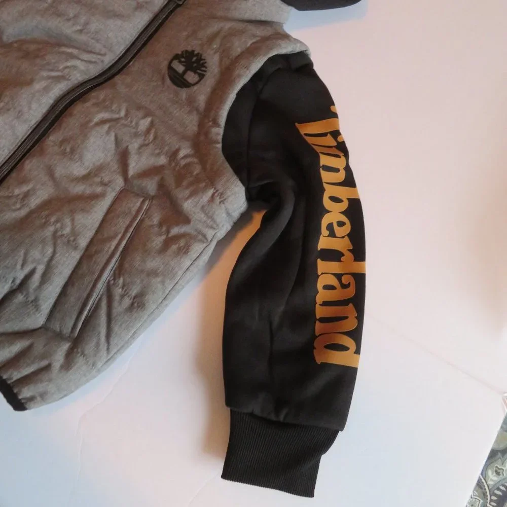 Timberland Kids' Hooded Puffer Jacket (Little Kid), Size M/M/M (5), NWT - Picture 3 of 8